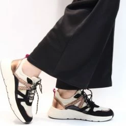 POSH By Poelman Sneaker - Vrouwen - Zwart/beige - Maat 37 -dames-schoenen Verkoop 550x550 104