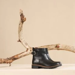 Travelin' Vadfoss Dames Enkellaarzen - Wol Gevoerde Boots - Zwart Leer - Maat 37 -dames-schoenen Verkoop 550x550 176