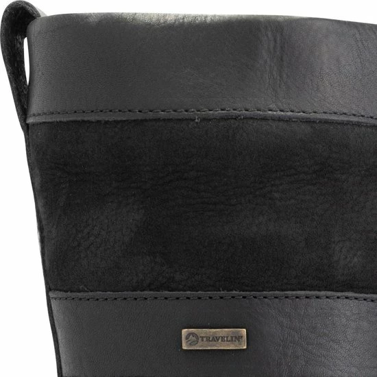 Travelin' Danmark Dames Outdoorlaarzen - Gevoerde Waterdichte Wandellaars - Zwart Leer - Maat 40 2 Travelin' Danmark Dames Outdoorlaarzen - Gevoerde Waterdichte Wandellaars - Zwart Leer - Maat 40 - Afbeelding 2