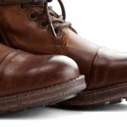 NoGRZ P.Post - Dames Leren Enkellaars - Winter Veterboots - Wol Gevoerd - Cognac - Maat 42 -dames-schoenen Verkoop 550x550 196