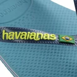 Havaianas Brasil Logo Unisex Slippers - Nautical Blue - Maat 47/48 -dames-schoenen Verkoop 550x550 238