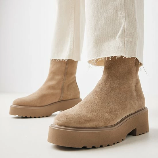 VIA VAI Bobbi Mellow Biker Boots - Beige - Maat 38 6 VIA VAI Bobbi Mellow Biker Boots - Beige - Maat 38 - Afbeelding 6