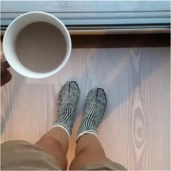 Monte Home Zaki Wit Licht Grijze Zuiver Schapen Wollen Sloffen Maat 40/42