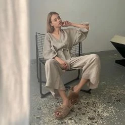 LuLu Wonen Fluffy Slipper Beige - Echte Schapenvacht - Met Flexibele Rubberen Zool - Maat 39 -dames-schoenen Verkoop 550x550 309