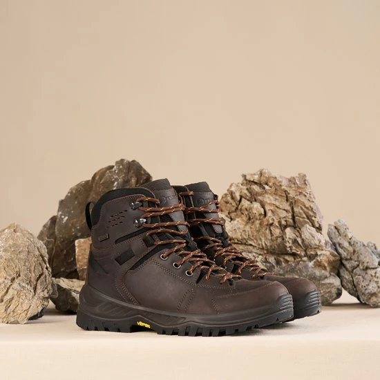 Travelin' Assens Dames Wandelschoenen - Watericht En Ademend - VIBRAM Zool - Bruin Leer - Maat 37 8 Travelin' Assens Dames Wandelschoenen - Watericht En Ademend - VIBRAM Zool - Bruin Leer - Maat 37 - Afbeelding 8