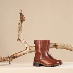 Travelin' Skjolden Leren Dames Laarzen - Wol Gevoerde Laars - Cognac Leer - Maat 36 -dames-schoenen Verkoop 550x550 52