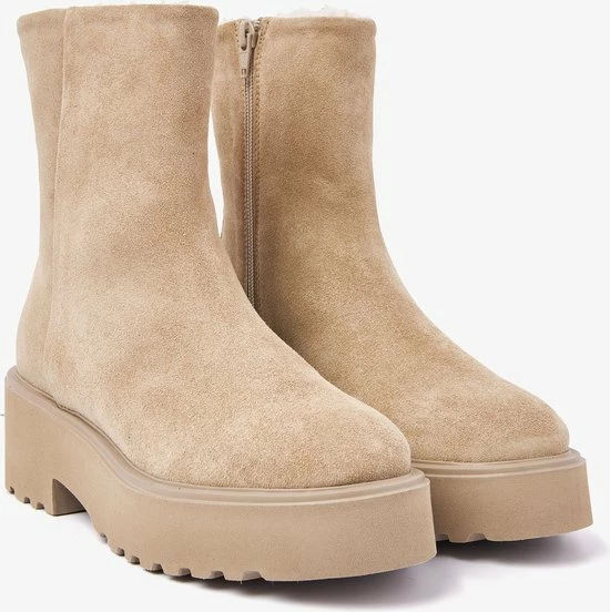 VIA VAI Bobbi Mellow Biker Boots - Beige - Maat 38 3 VIA VAI Bobbi Mellow Biker Boots - Beige - Maat 38 - Afbeelding 3