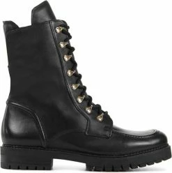 Gabor Veterboots Dames / Laarzen / Damesschoenen - Leer - 92.723.57 - Zwart - Maat 39 -dames-schoenen Verkoop 550x552 7