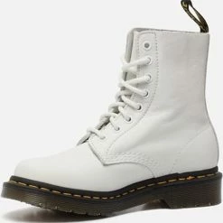 Dr. Martens 1460 PASCAL OPTICAL WHITE VIRA - Volwassenen VeterlaarzenHalf-hoge Schoenen - Kleur: Wit/beige - Maat: 40 -dames-schoenen Verkoop 550x555 1