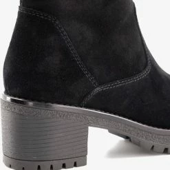 Hush Puppies Dames Enkellaarsjes - Zwart - Maat 40 - Echt Leer -dames-schoenen Verkoop 550x563 5