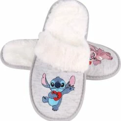 Disney Stitch En Angel - Sloffen / Huispantoffels, Dames Grijs, Wit Bont / 40-41 8 Disney Stitch En Angel - Sloffen / Huispantoffels, Dames Grijs, Wit Bont / 40-41 -dames-schoenen Verkoop 550x565 2
