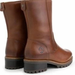 Travelin' Skjolden Leren Dames Laarzen - Wol Gevoerde Laars - Cognac Leer - Maat 36 -dames-schoenen Verkoop 550x566