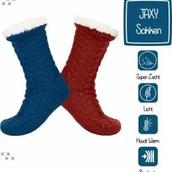 JAXY Huissokken - Huissokken Dames En Heren - Verwarmde Sokken - Anti Slip Sokken - Fleece Sokken - Dikke Sokken - Fluffy Sokken - Slofsokken - Warme Sokken - Bedsokken - Gevoerde Sokken - Winter Sokken - 2 Paar - Rood En Petrol 10 JAXY Huissokken - Huissokken Dames En Heren - Verwarmde Sokken - Anti Slip Sokken - Fleece Sokken - Dikke Sokken - Fluffy Sokken - Slofsokken - Warme Sokken - Bedsokken - Gevoerde Sokken - Winter Sokken - 2 Paar - Rood En Petrol -dames-schoenen Verkoop 550x567 4