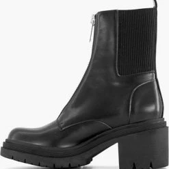 Oxmox Zwarte Enkellaars Hak - Maat 42