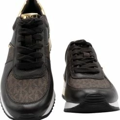 Michael Kors Allie Wrap Dames Sneakers - Bruin - Maat 38 -dames-schoenen Verkoop 550x574