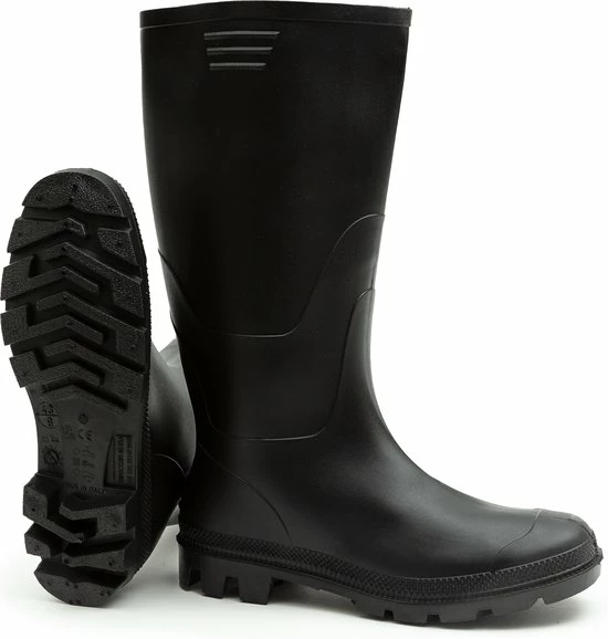 Regenlaarzen Hoog Solemates - Zwart - Knielaars - Dames & Heren - Maat 46 1 Regenlaarzen Hoog Solemates - Zwart - Knielaars - Dames & Heren - Maat 46