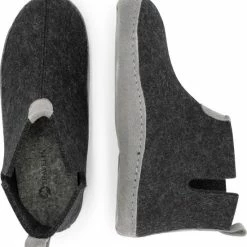 Travelin' Stay-Home Dames Hoge Sloffen - Wollen Pantoffels - Suede Zool - Grijs - Maat 42 -dames-schoenen Verkoop 550x582 7