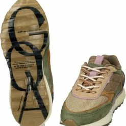 HOFF Sneakers Dames - Lage Sneakers / Damesschoenen - Suède - Goa - Groen Combi - Maat 41 -dames-schoenen Verkoop 550x583 4