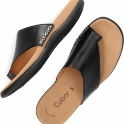 Gabor 03.700.27 Dames Slippers - Zwart - Maat 38 -dames-schoenen Verkoop 550x583 5