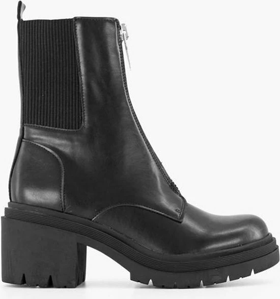 Oxmox Zwarte Enkellaars Hak - Maat 42 2 Oxmox Zwarte Enkellaars Hak - Maat 42 - Afbeelding 2