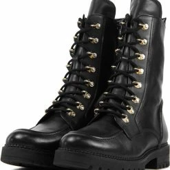 Gabor Veterboots Dames / Laarzen / Damesschoenen - Leer - 92.723.57 - Zwart - Maat 39 -dames-schoenen Verkoop 550x600 2