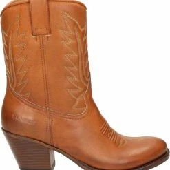 Sendra 13142 Laly Cowboylaars - Cognac - Maat 39 -dames-schoenen Verkoop 550x604 1