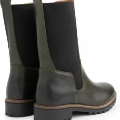 Travelin' Ringdal Leren Dameslaarzen - Wol Gevoerd - Chelsea Boots - Olijf Groen/Leger Groen Leer - Maat 43 -dames-schoenen Verkoop 550x608 2