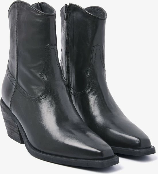 VIA VAI Eveline Clark Enkellaarsjes Dames - Zwart - Maat 40 3 VIA VAI Eveline Clark Enkellaarsjes Dames - Zwart - Maat 40 - Afbeelding 3