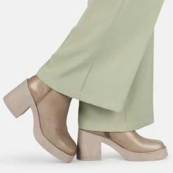 PS Poelman BOMMA Dames Enkellaarzen - Taupe - Maat 38 -dames-schoenen Verkoop 550x611 5