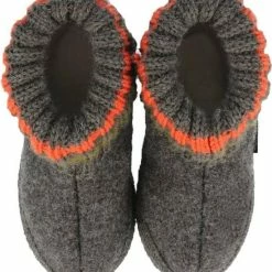 Haflinger Paul Antraciet Pantoffels Uniseks -dames-schoenen Verkoop 550x611 7