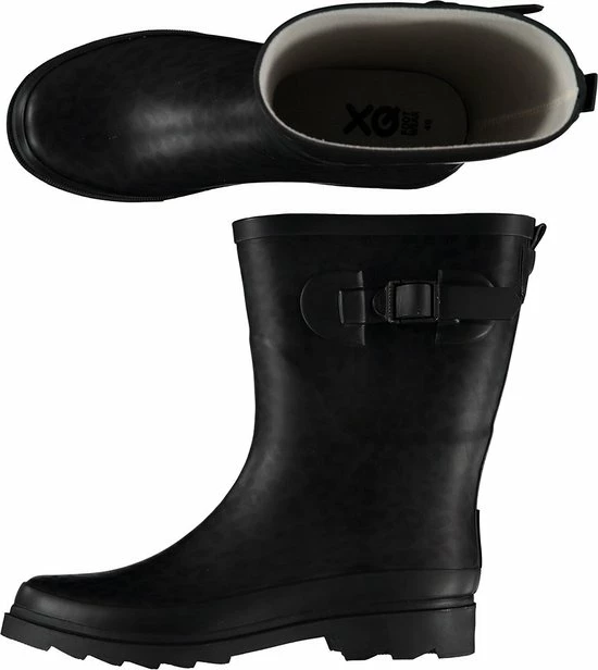 XQ Footwear - Regenlaarzen - Rubber Laarzen - Dames - Festival - Panterprint - Rubber - Donkergrijs - Zwart - Maat 37 2 XQ Footwear - Regenlaarzen - Rubber Laarzen - Dames - Festival - Panterprint - Rubber - Donkergrijs - Zwart - Maat 37 - Afbeelding 2