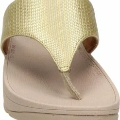 Fitflop Slippers - Maat 39 - Vrouwen - Geel/beige -dames-schoenen Verkoop 550x616