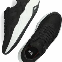 HUB Eclipse Lage Sneakers - Dames - Zwart - Maat 42 -dames-schoenen Verkoop 550x619 3