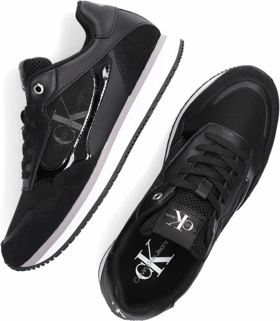 Calvin Klein Retro Runner 4 Lage Sneakers - Dames - Zwart - Maat 38 8 Calvin Klein Retro Runner 4 Lage Sneakers - Dames - Zwart - Maat 38 - Afbeelding 8