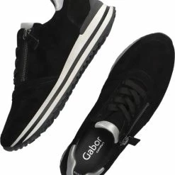 Gabor 96.528 Dames Sneakers - Zwart - Maat 40.5 -dames-schoenen Verkoop 550x640 1