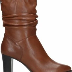 No Stress - Dames - Cognac Laarzen Met Hak - Maat 40