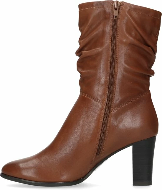 No Stress - Dames - Cognac Laarzen Met Hak - Maat 40 4 No Stress - Dames - Cognac Laarzen Met Hak - Maat 40 - Afbeelding 4