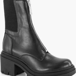 Oxmox Zwarte Enkellaars Hak - Maat 42 8 Oxmox Zwarte Enkellaars Hak - Maat 42 -dames-schoenen Verkoop 550x643 5