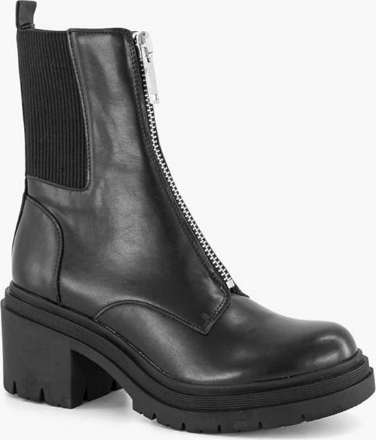 Oxmox Zwarte Enkellaars Hak - Maat 42 3 Oxmox Zwarte Enkellaars Hak - Maat 42 - Afbeelding 3