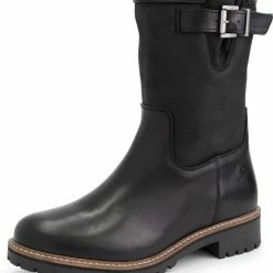 Travelin' Gyland Leren Dames Laarzen - Wol Gevoerde Laars - Zwart Leer - Maat 36 -dames-schoenen Verkoop 550x652