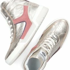 Shabbies Amsterdam Shabbies 102020094 Hoge Sneakers - Leren Sneaker - Dames - Goud - Maat 41 -dames-schoenen Verkoop 550x654 6