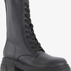 Blue Box Dames Veterboots - Zwart - Maat 41