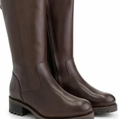 Travelin' Fitjar Leren Dames Laarzen - Wol Gevoerde Laars - Donkerbruin Leer - Maat 36 -dames-schoenen Verkoop 550x660 1