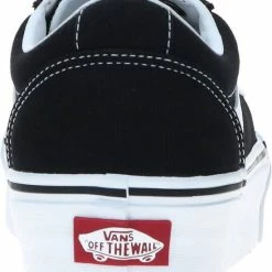 Vans Ward Platform Canvas Dames Sneakers - Black/White - Maat 42 -dames-schoenen Verkoop 550x666 1