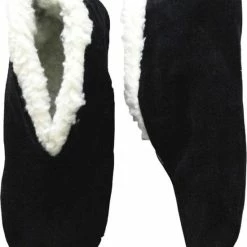 Bernardino Zwarte Spaanse Sloffen/pantoffels Van Echt Leer/suede Voor Dames/heren Maat 46 Met Handige Opbergzak -dames-schoenen Verkoop 550x669 6