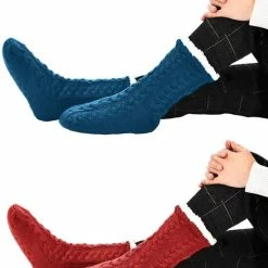 JAXY Huissokken - Huissokken Dames En Heren - Verwarmde Sokken - Anti Slip Sokken - Fleece Sokken - Dikke Sokken - Fluffy Sokken - Slofsokken - Warme Sokken - Bedsokken - Gevoerde Sokken - Winter Sokken - 2 Paar - Rood En Petrol 13 JAXY Huissokken - Huissokken Dames En Heren - Verwarmde Sokken - Anti Slip Sokken - Fleece Sokken - Dikke Sokken - Fluffy Sokken - Slofsokken - Warme Sokken - Bedsokken - Gevoerde Sokken - Winter Sokken - 2 Paar - Rood En Petrol -dames-schoenen Verkoop 550x672 5