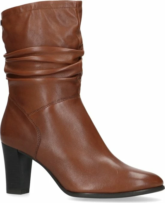 No Stress - Dames - Cognac Laarzen Met Hak - Maat 40 2 No Stress - Dames - Cognac Laarzen Met Hak - Maat 40 - Afbeelding 2