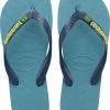 Havaianas Brasil Logo Unisex Slippers - Nautical Blue - Maat 47/48