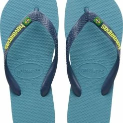 Havaianas Brasil Logo Unisex Slippers - Nautical Blue - Maat 47/48