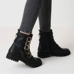 Mexx Bikerboot Dido Zwart - Dames - Maat 41